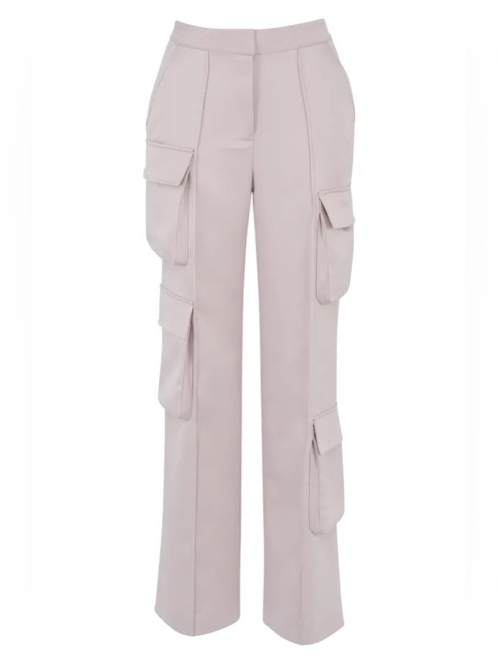 House Of CB Daria Cargo Satin Trousers XS